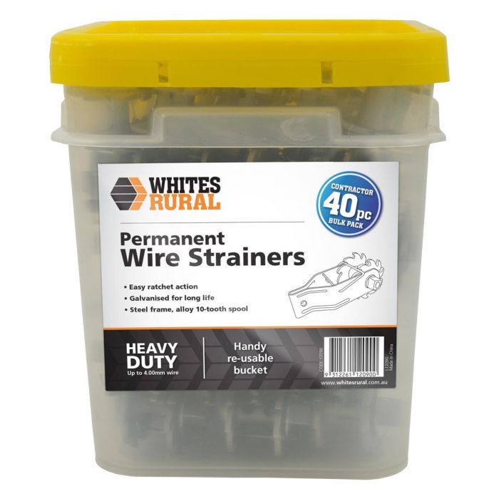 Whites Permanent Wire Strainer - 40 Bucket
