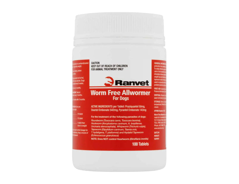 Ranvet Allwormer 100 Tab