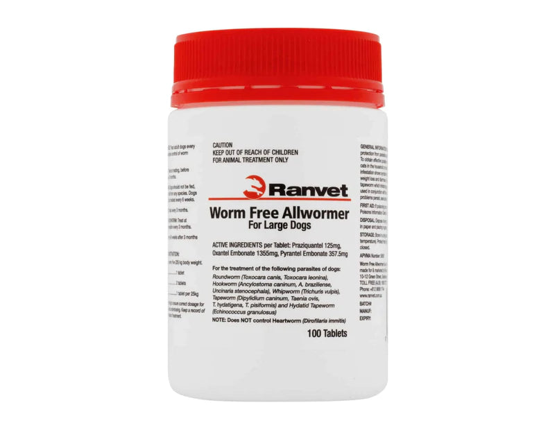 Ranvet Allwormer 100 Tab