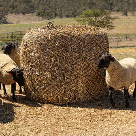 BAINBRIDGE ROUND BALE HAY NET KNOTTED