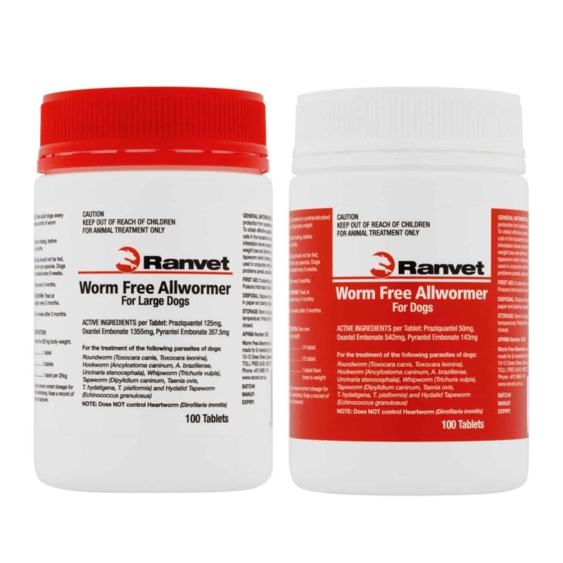 Ranvet Allwormer 100 Tab