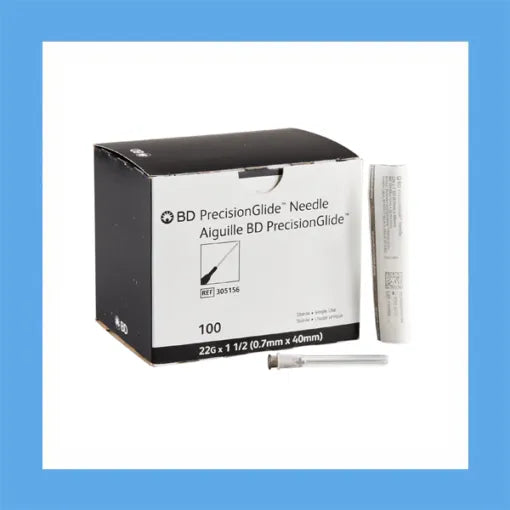 Saxon Needles BD 22g X 1 1/2" (Grey)