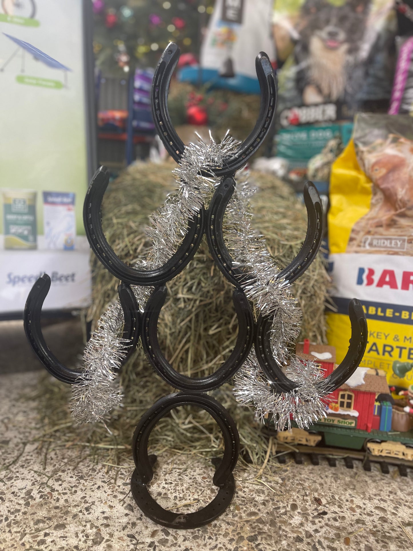 Horseshoe Christmas Tree Handmade (Up Facing)