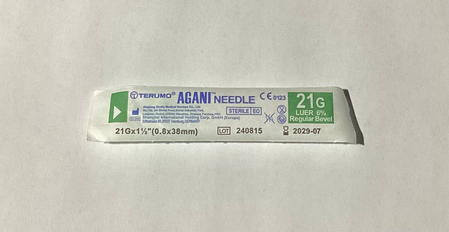 Saxon Needle BD 21g X 1 1/2" (Green)