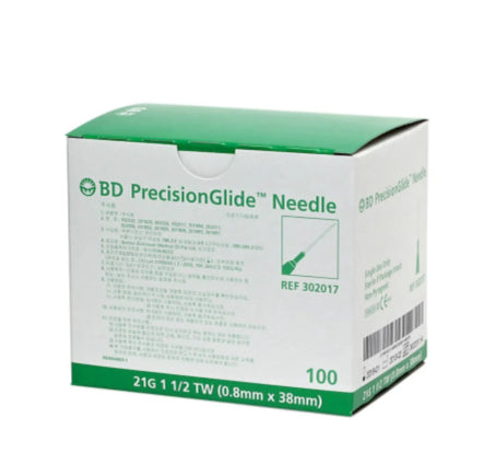 Saxon Needle BD 21g X 1 1/2" (Green)