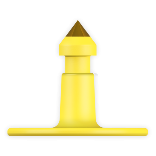 Leader Button Male Yellow