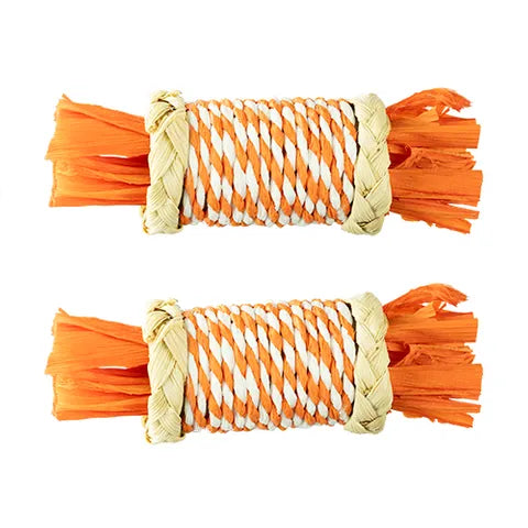 Bainbridge Small Animal Toy - Corn Rattle Roller (2 PK)