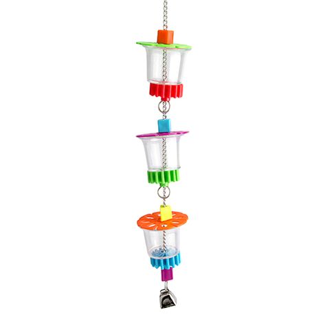BAINBRIDGE BIRD TOY - FORAGING - 3 CUPS WITH BEADS