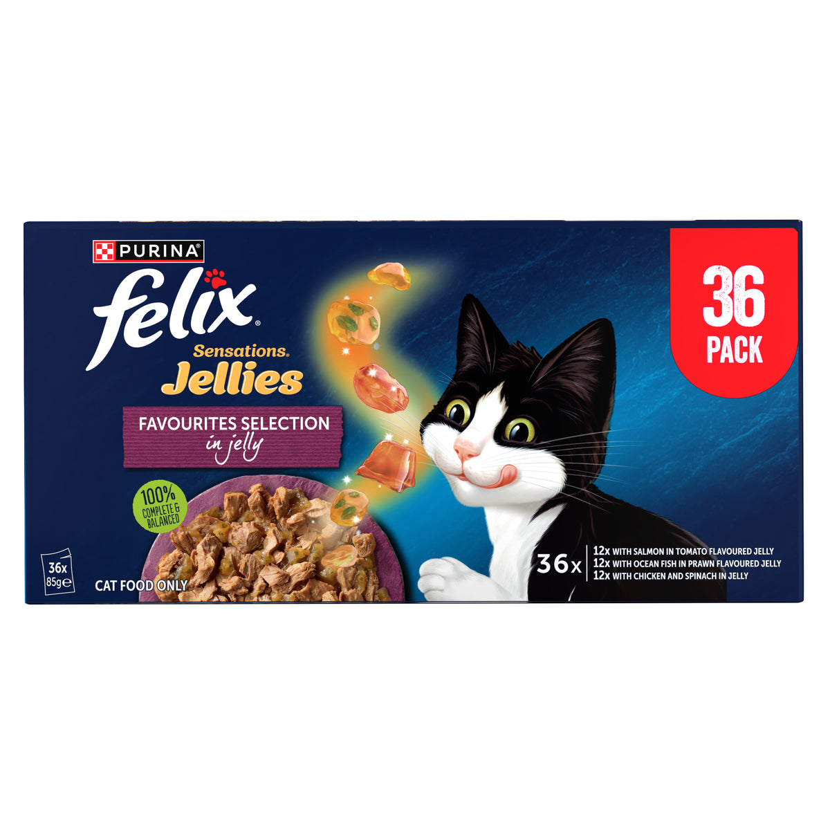 FELIX Jellies + Favourites Selection 36x85g