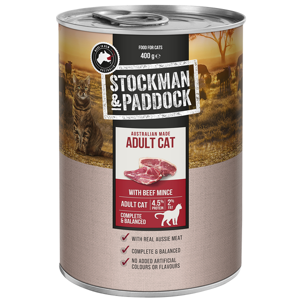Stockman & Paddock Cat Wet Beef 400gx12