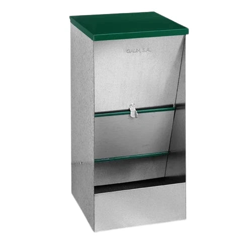 GALVANISED SELF DOG FEEDER