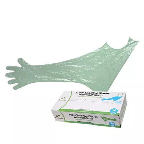 NECK STRAP SHOULDER LENGTH GLOVES