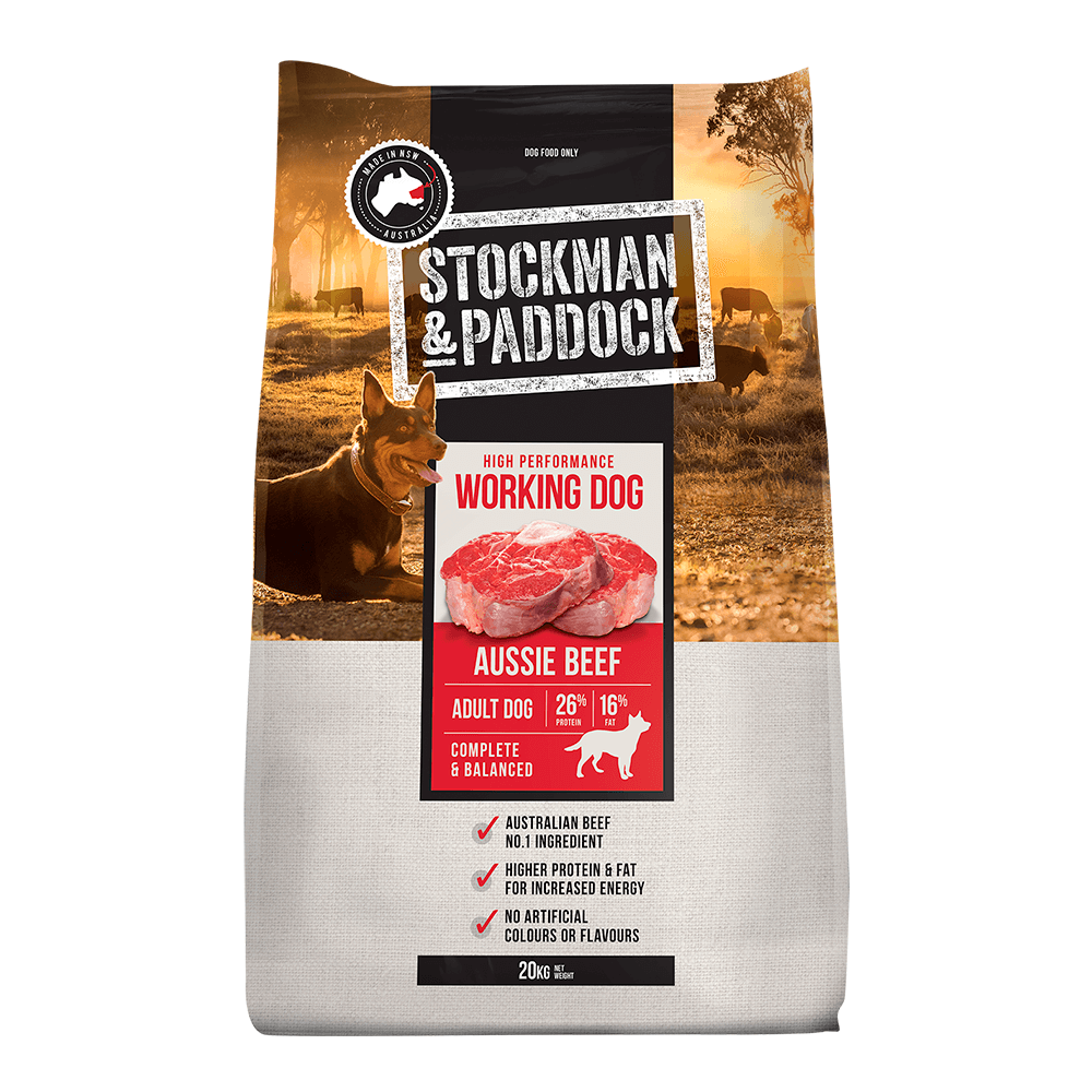 Stockman Paddock Working Dog Beef 20kg