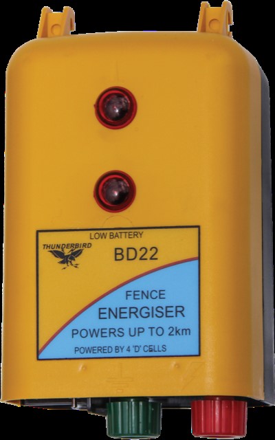 Thunderbird BD-22 2km - 4 x D Cell Battery Energiser