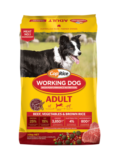 CopRice Working Dog Beef, Veg & Brown Rice 20kg