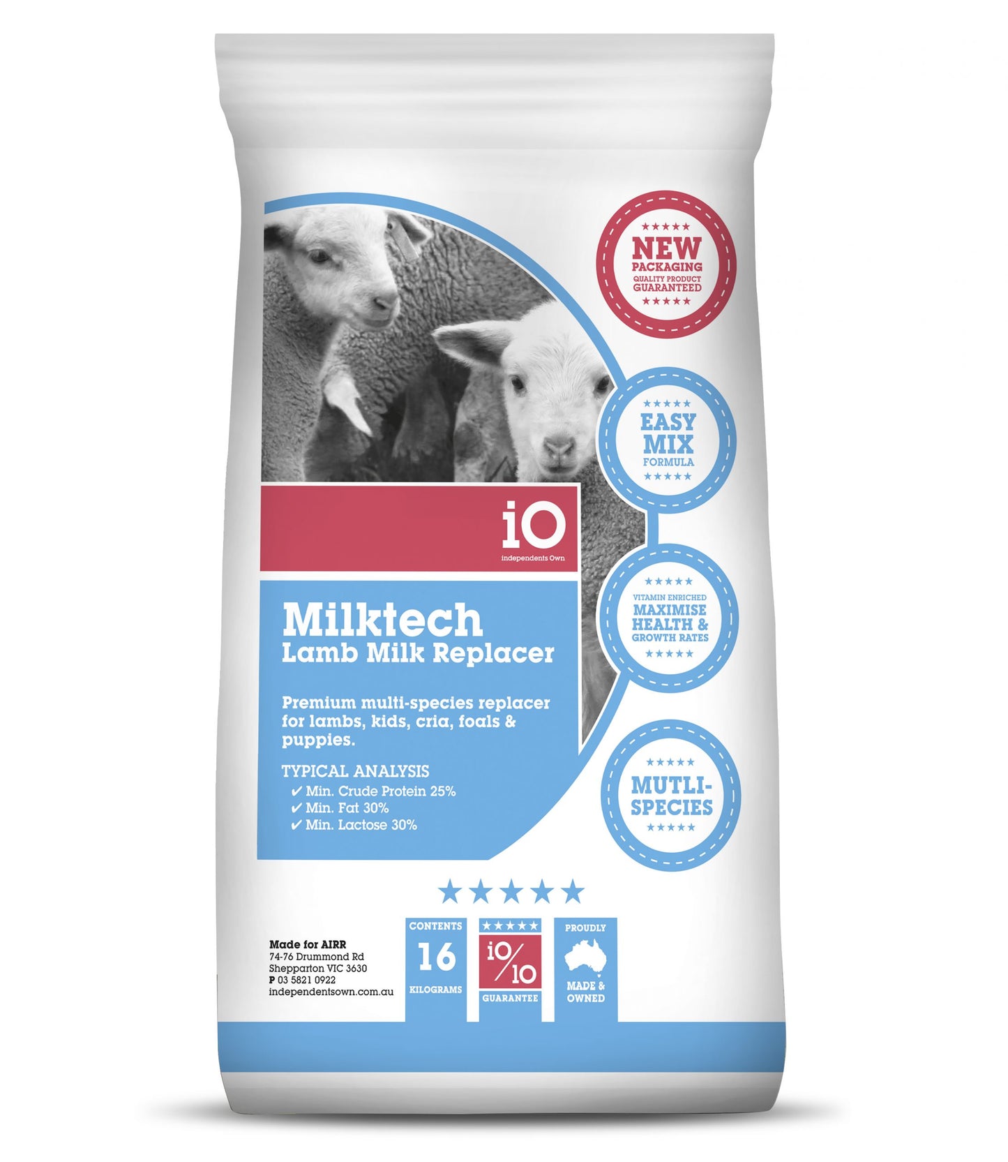 iO Milktech Lamb and Kid Replacer 16KG