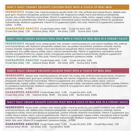 Purina Fancy Feast Creamy Delights Poultry & Seafood 24x Collection 85g