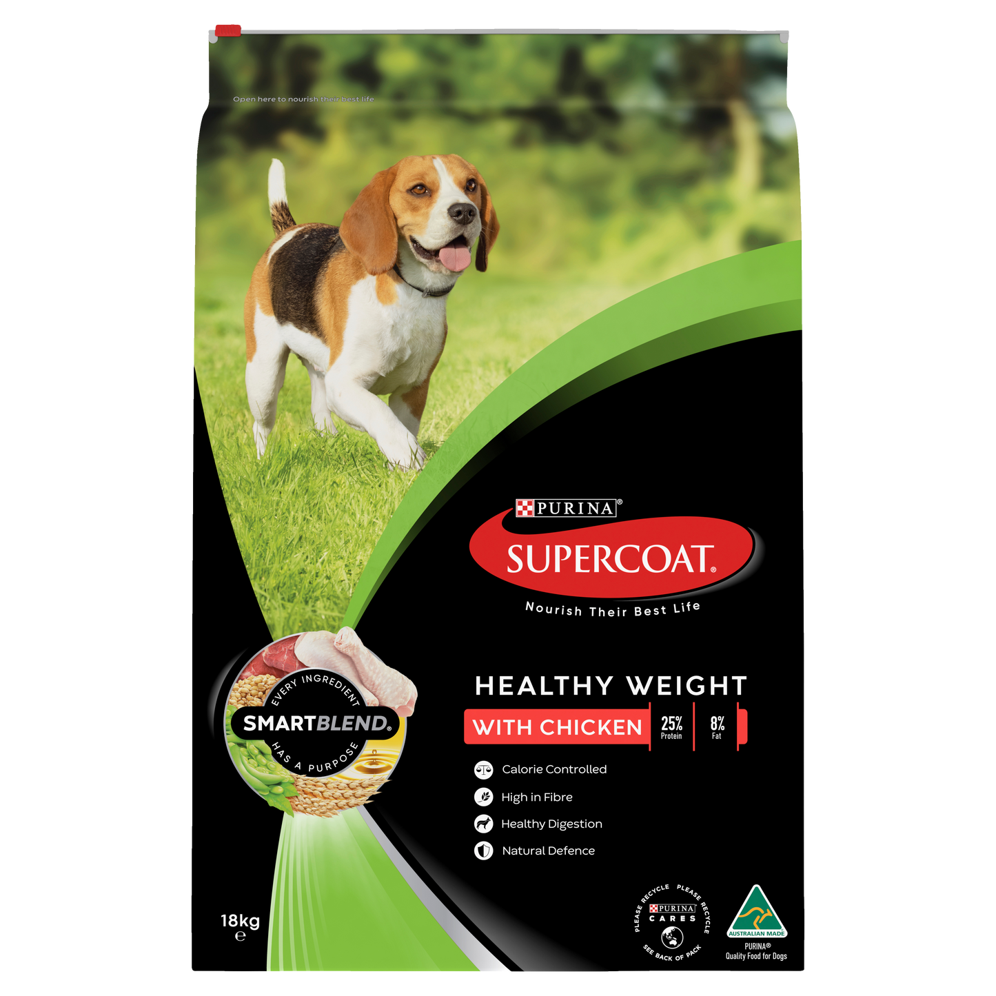 Purina Supercoat Healthy Weight Chicken 18Kg