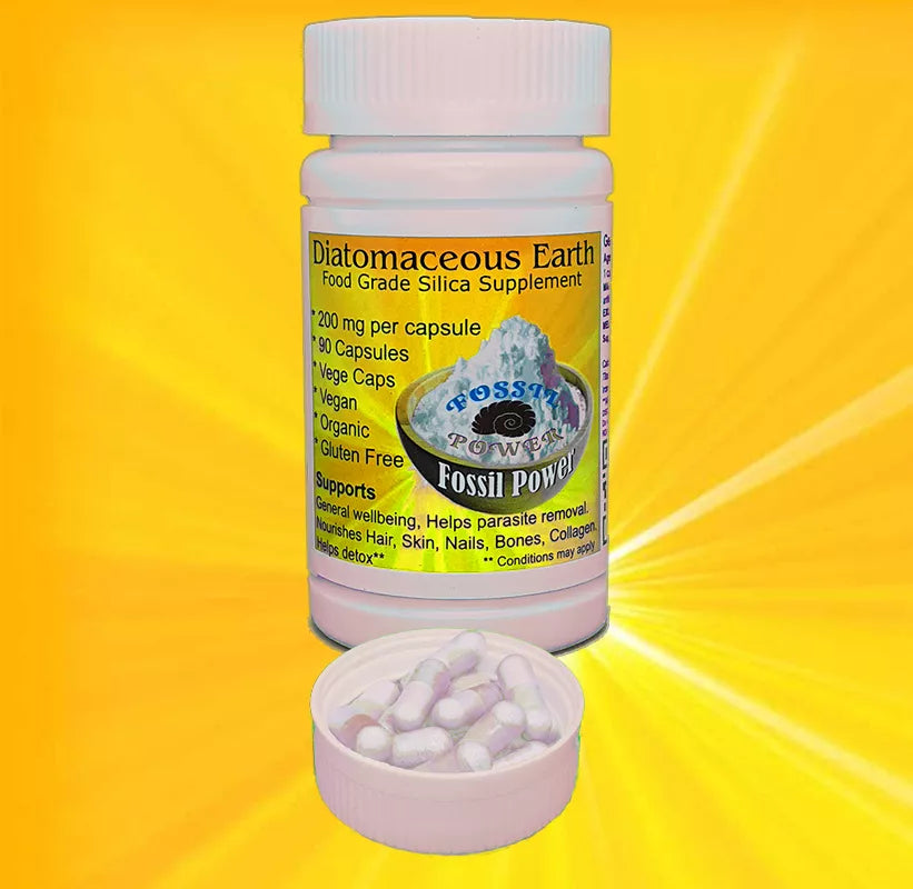 Diatomaceous Earth Food Grade Silica Supplement 200mg 90cap