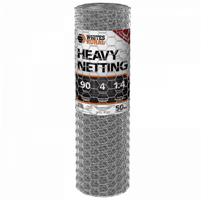 Whites Heavy Netting 50M / 90cm / 4cm / 1.4mm