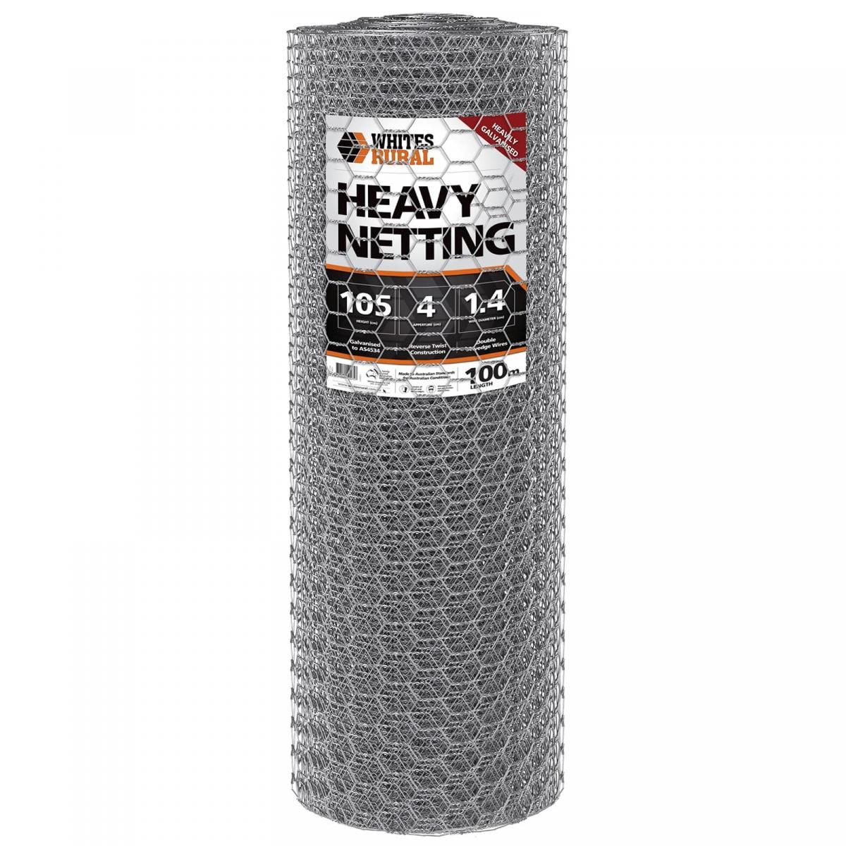 Whites Heavy Netting 100M / 105cm / 4cm / 1.4mm