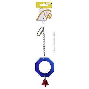 Avi One Bird Toy Acrylic Mirror W/bell