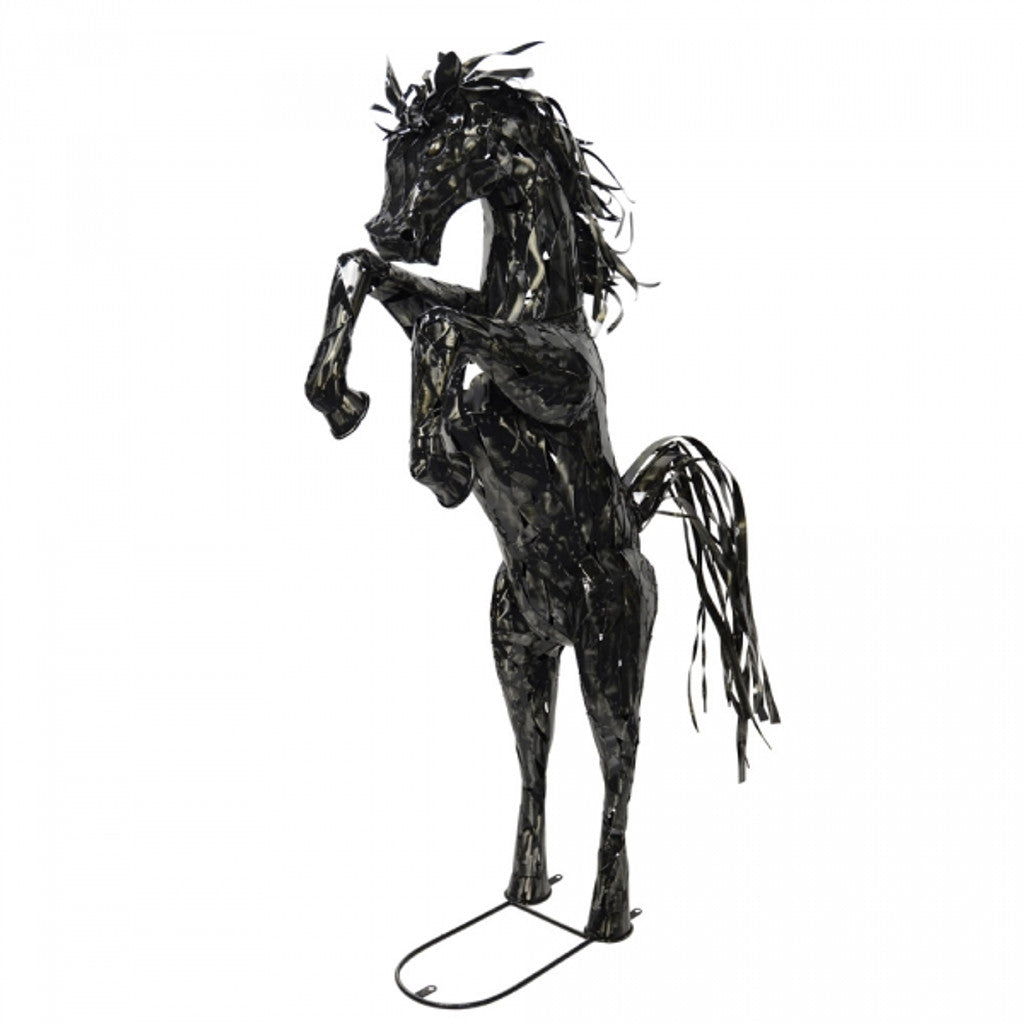 BLACK REARING HORSE (1.3 METRE)