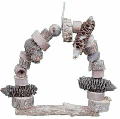 Macaw Swing natural bird toy