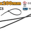Cable Tie Black Nylon