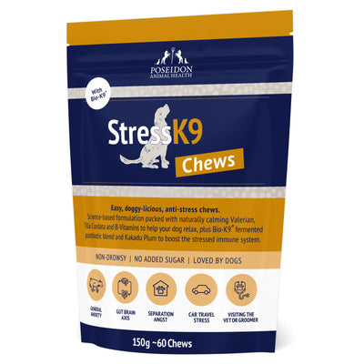 Poseidon Stress K9 Chews 150g 60 Chews