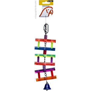 Avi One Bird Toy Acrylic Ladder W/ Bell