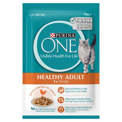 Purina One Adult Indoor Chicken 12x 70g