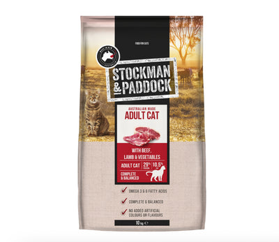 Stockman & Paddock Beef Cat Dry 10kg