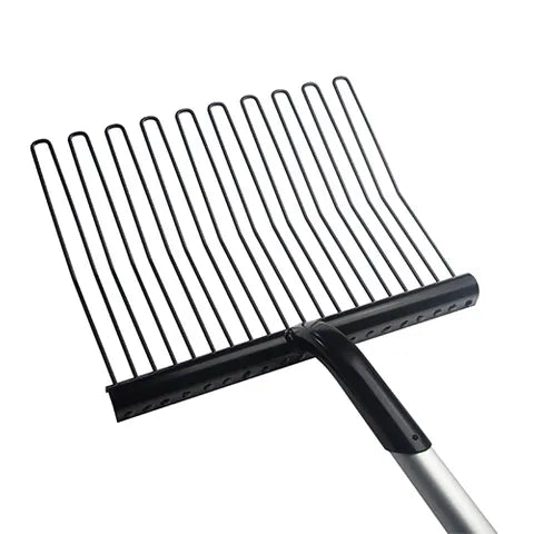 Metal Rubber Matting Stable Fork - Aluminium Handle