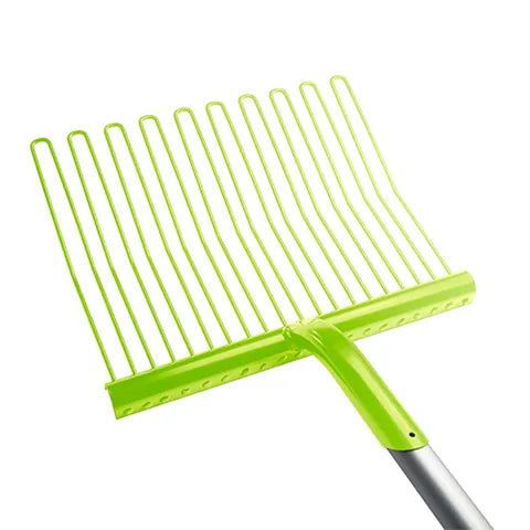 Metal Rubber Matting Stable Fork - Aluminium Handle