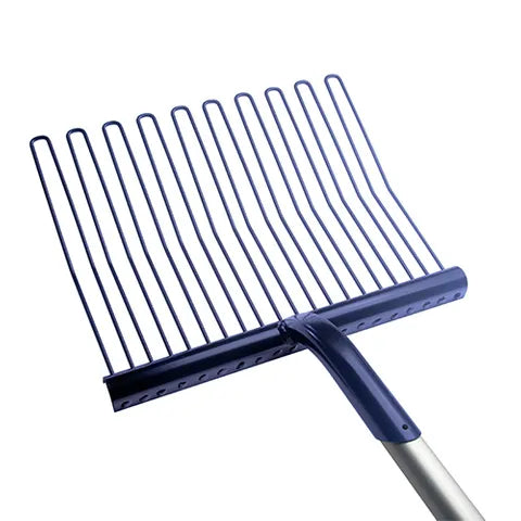 Metal Rubber Matting Stable Fork - Aluminium Handle