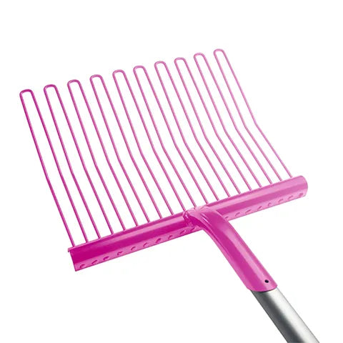 Metal Rubber Matting Stable Fork - Aluminium Handle