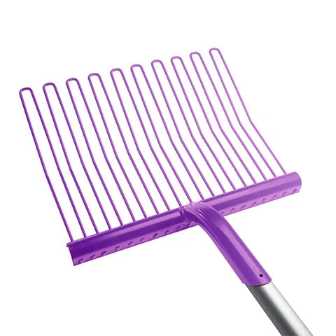 Metal Rubber Matting Stable Fork - Aluminium Handle