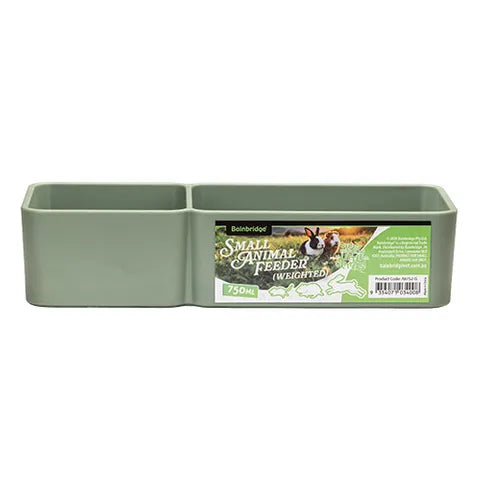 Small Animal Feeder Bowl - Double Rectangular