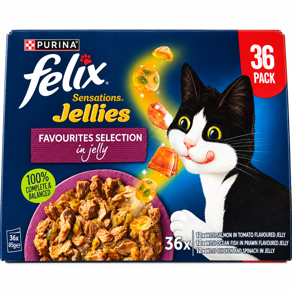 FELIX Jellies + Favourites Selection 36x85g