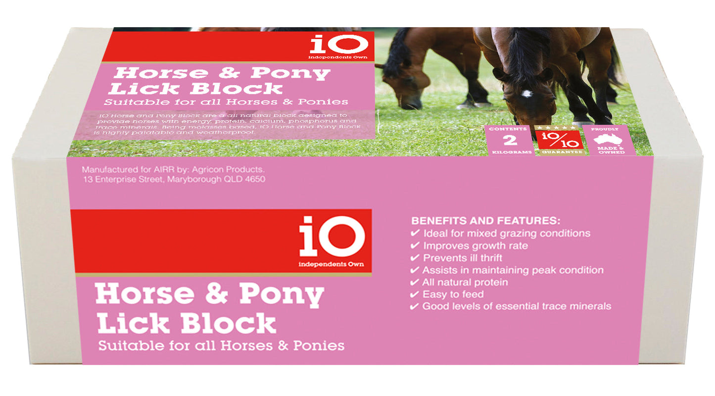 iO Horse & Pony Lick Block 2kg