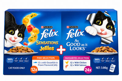 FELIX Jellies + Favourites Selection 36x85g