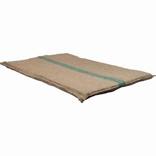 Avico Hessian Green Stripe Bed/Mattress Large