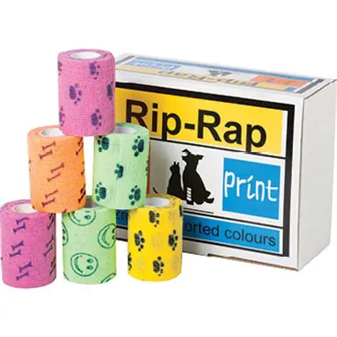 Saxon Rip-Rap Self Adhesive Bandage Assorted Colours