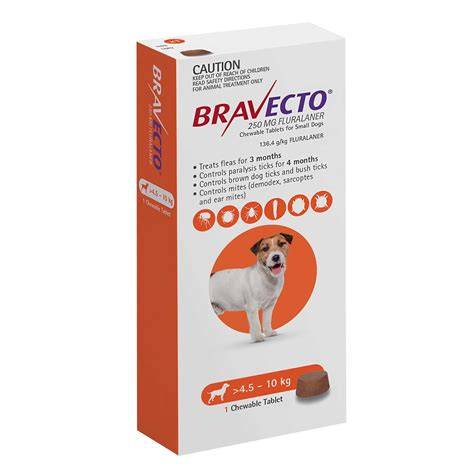 Bravecto Chews Dog Small Orange 4.5-10kg