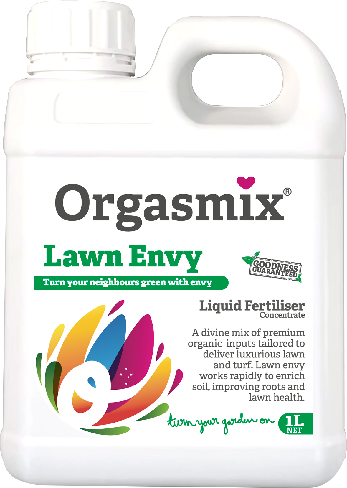 Orgasmix Lawn Envy Premium Fertiliser 1L