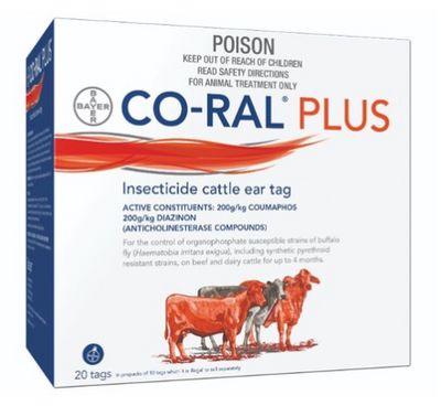 Bayer CoRal Plus Eartags 20 tags
