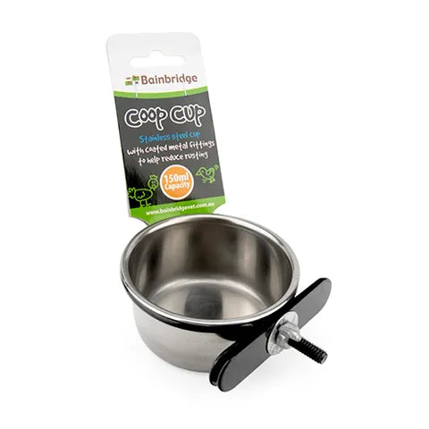 Coop Cup - Stainless Steel With Clamp Holder - 150Ml