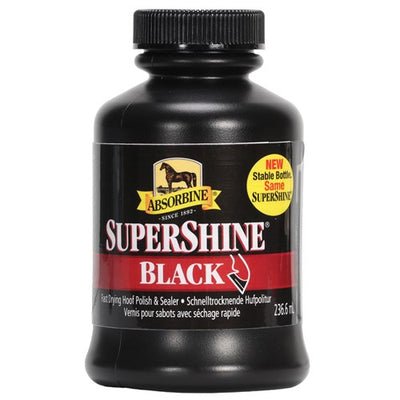 Absorbine Supershine Hoof Polish Black 236mls