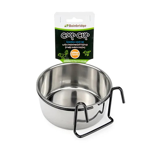 BainBridge Coop Cups - Stainless Steel with Hook Holder